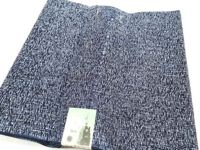 平和屋着物∴夏物　男性　浴衣　反物　着尺　芝格子　三越扱い　綿　逸品　未使用　DABA7032zzz 平和屋着物∴夏物 男性 浴衣 反物 着尺 芝格子 三越扱い 綿 逸品 未