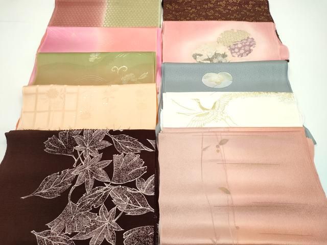 平和屋着物☆和装小物 帯揚げ10枚セット 丹後ちりめん 正絹 逸品