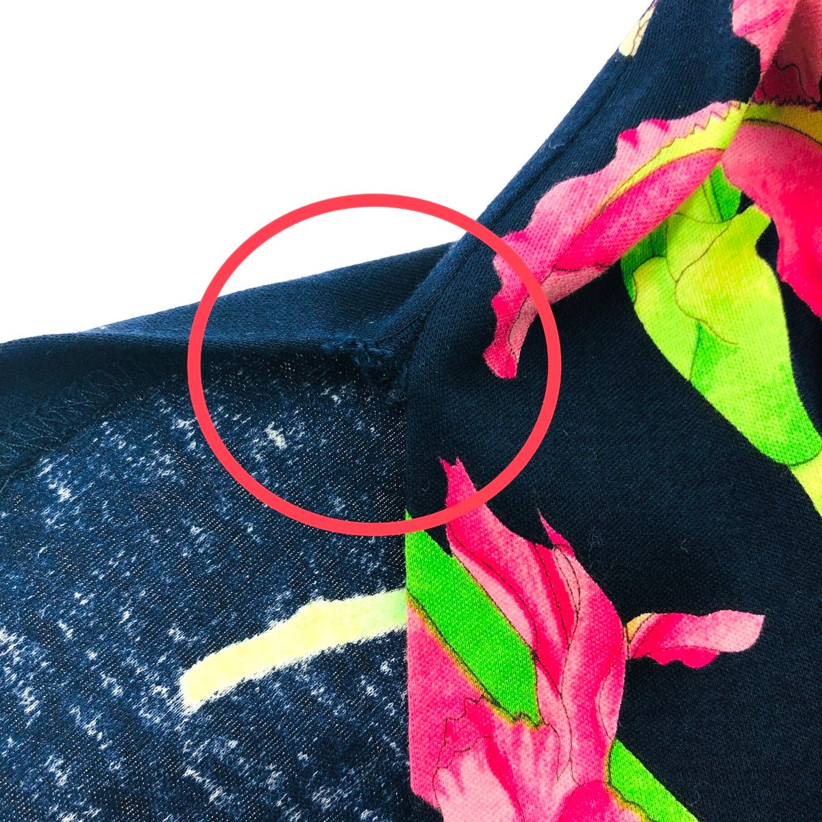 LEONARD レオナール 半袖ブラウス サイズ:M 花柄 ネイビー