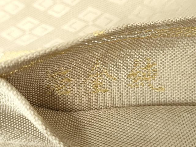 平和屋着物○六通柄 本袋帯 名物一重菱 純金箔 正絹 逸品 DABA1208ps