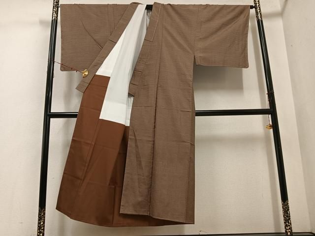  平和屋着物 男性 本場大島紬 アンサンブル 100亀甲 総詰め 正絹 ph 着物セット 着物 浴衣