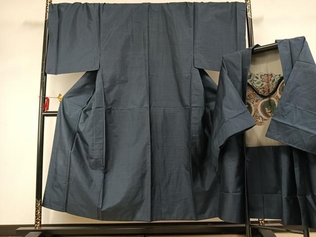 平和屋着物 男性 本場大島紬 アンサンブル 亀甲絣 正絹 fy