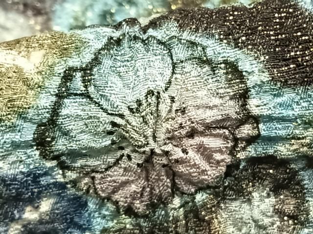 平和屋着物○樋熊哲也 訪問着 辻が花 絞り 手描き 金通し地 正絹 逸品