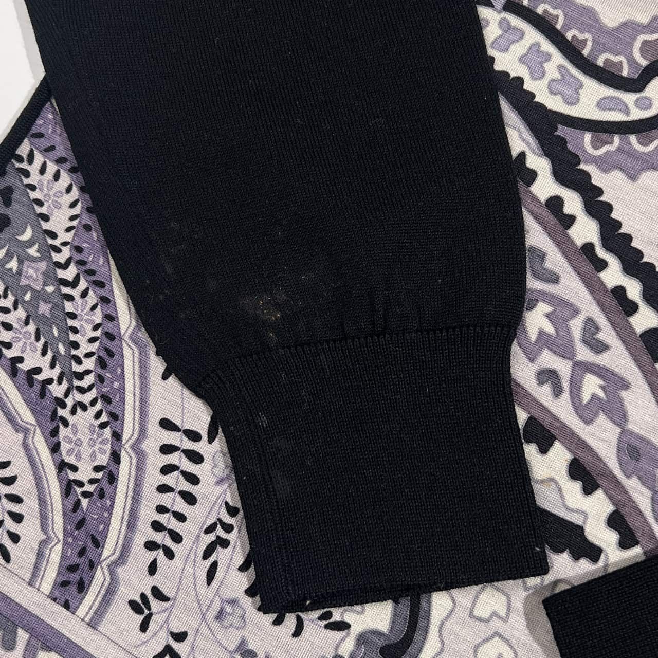 シルク混 LEONARD レオナール 花柄 ペイズリー ニット セーター M