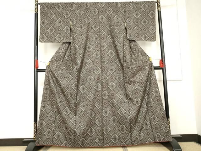 平和屋着物 本場大島紬 龍郷絣 正絹 cs