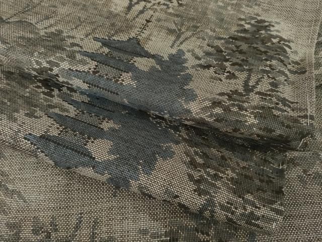 平和屋着物 本場大島紬 カタス9マルキ 風景文 ロング丈 正絹 ck