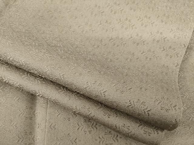 平和屋着物●お召 花菱文 空五倍子色 正絹 ck