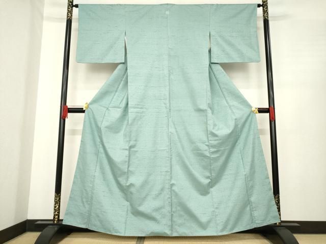 平和屋着物 石川県指定無形文化財 牛首紬 白山工房 手織り 豆がら茶色 正絹 ck