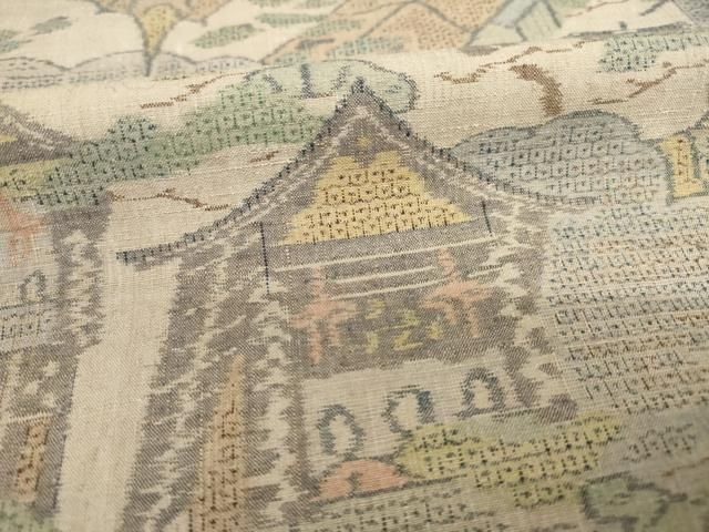  平和屋着物 本場結城紬 重要無形文化財 100亀甲 祇園祭 モロ入り 正絹 ck 紬 着物