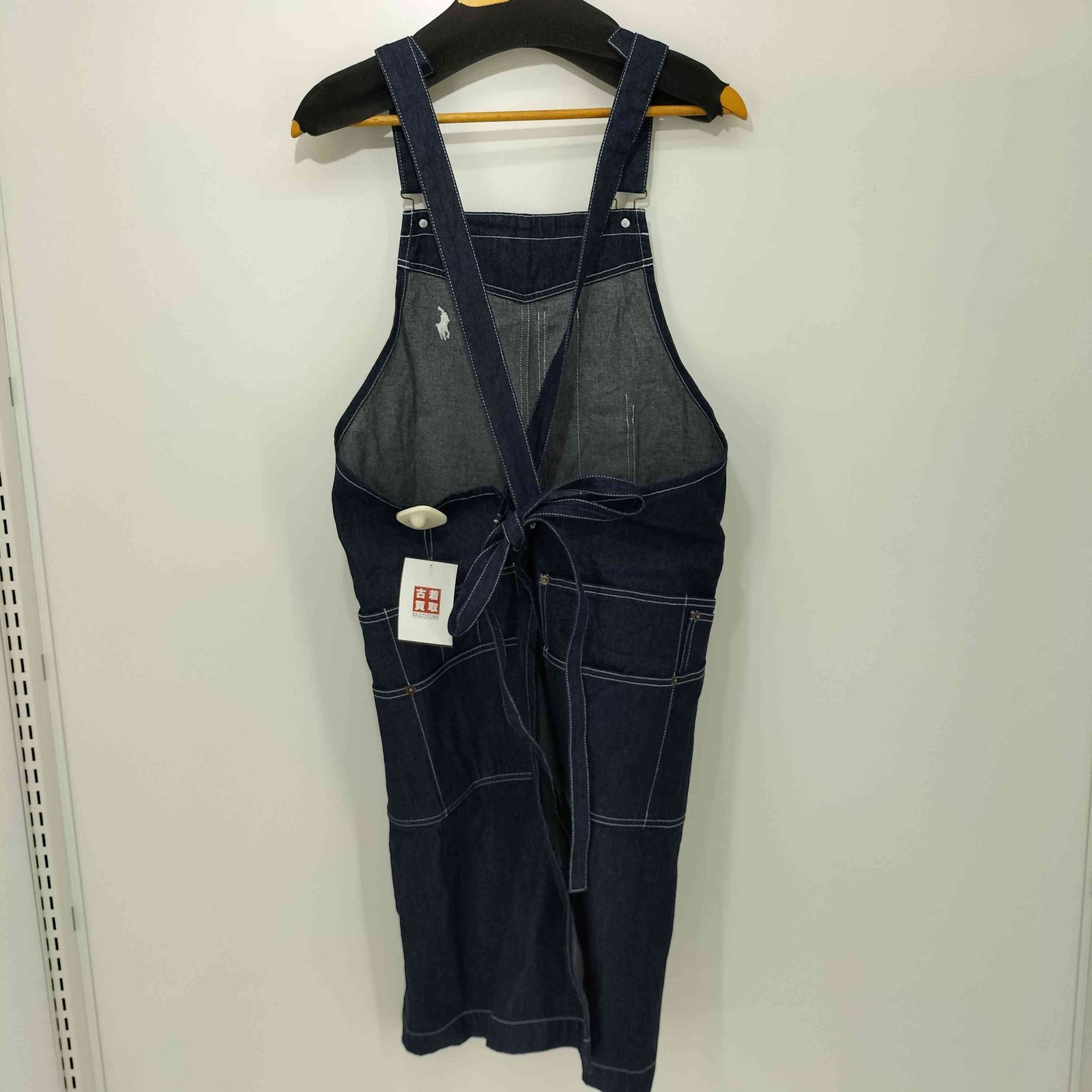 未使用】ラルフローレンホーム デニム エプロン ポニー刺繍