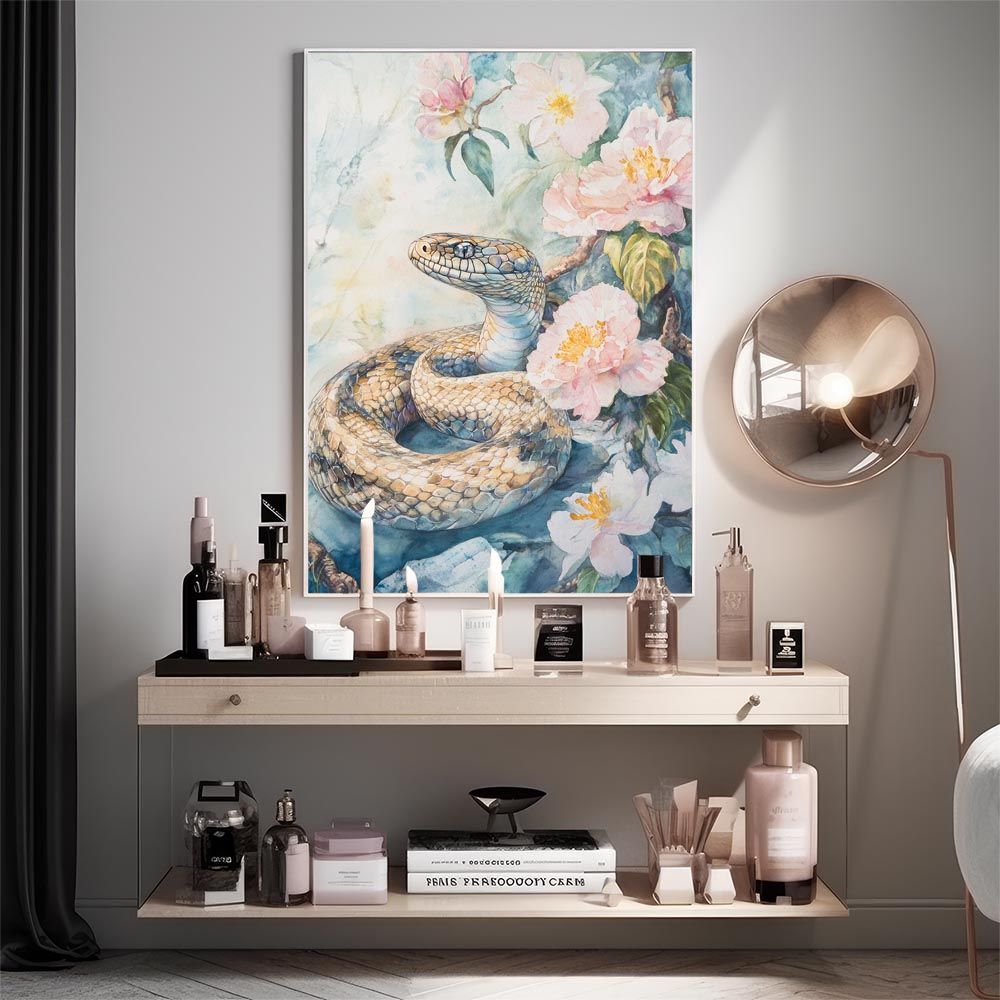 【額付】ポスター インテリア 北欧 スカビオサ ゴールド プラント A4～B2② BROOMIN ブルームイン｜暮らしを彩るアートポスターの通販サイト