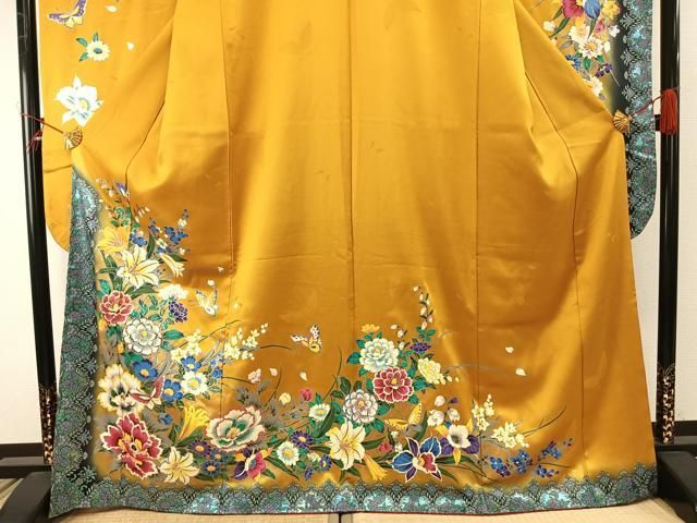 平和屋着物○豪華振袖 花蝶文 金銀彩 正絹 逸品 AABE1797fy - メルカリ