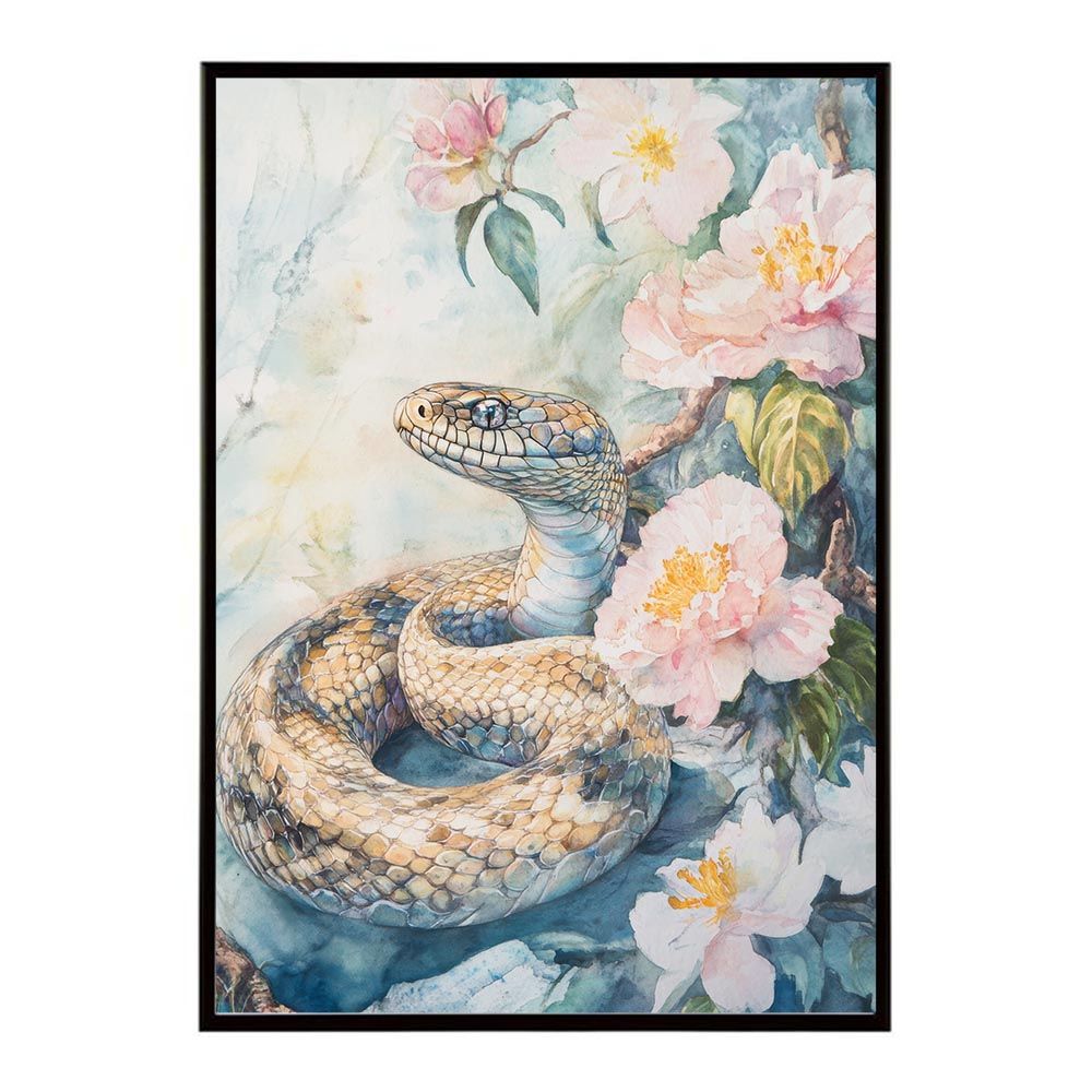 B1サイズ（約73x103cm）】【lh-poster-9432】【フレーム付き】蛇 ヘビ