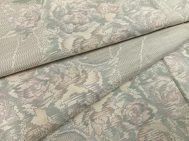 平和屋着物●本場大島紬 カタス9マルキ 草花文 正絹 ♥ ph