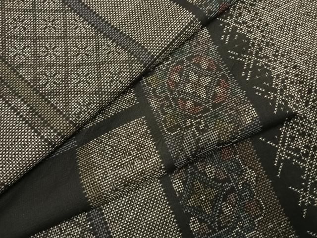 平和屋着物 本場大島紬 カタス7マルキ 吉祥花間道 やまと誂製 正絹 fy