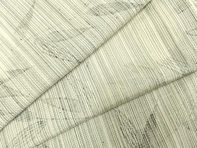 平和屋着物●上質な紬 草葉文 正絹 ♥ fy