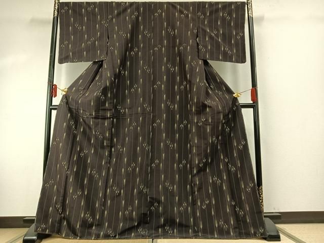 平和屋着物●上質な紬 琉球絣 正絹 ♥ fy