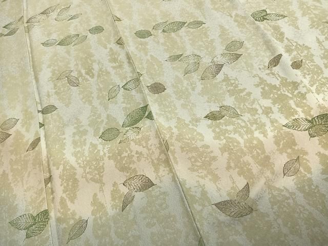 平和屋着物●田中義雄　訪問着　舞葉文　石版染め　暈し染め　正絹　逸品　未使用　AABE1878fy 平和屋着物○田中義雄 訪問着 舞葉文 石版染め 暈し染め 正絹 逸品 未