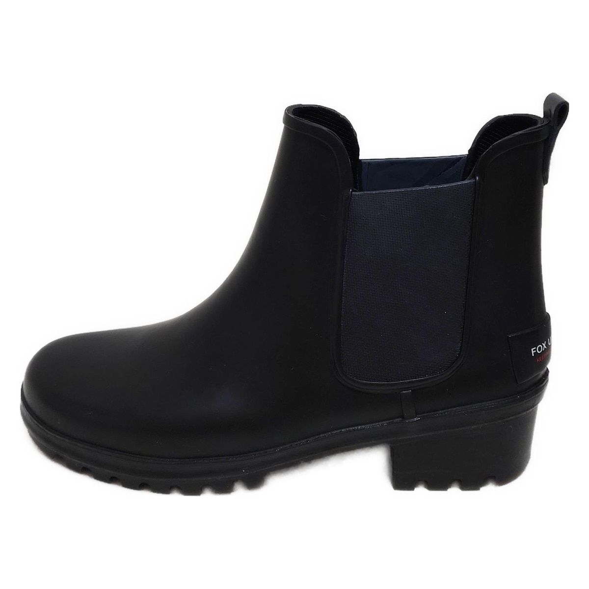 FOX フォックスアンブレラ レインブーツ 3 レディース 黒 サイドゴア