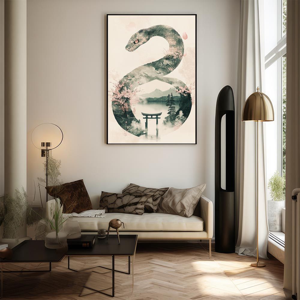 B1サイズ（約73x103cm）】【lh-poster-9454】【フレーム付き】干支