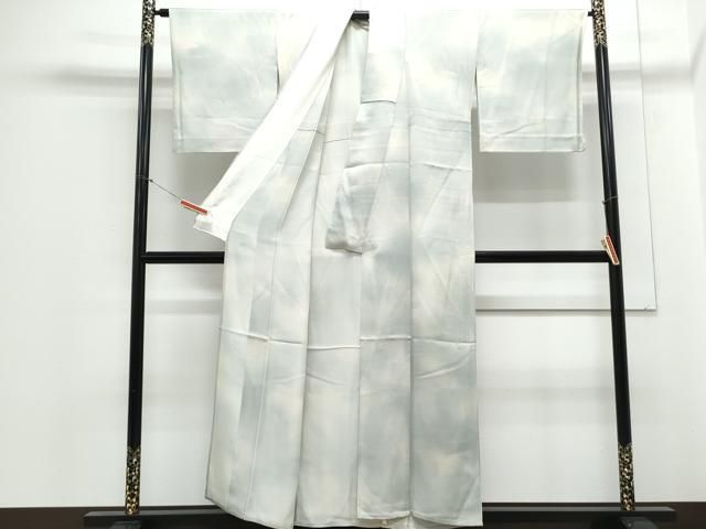 平和屋着物▽上質な小紋 単衣 霞文 暈し染め 正絹 逸品 CABA6641th