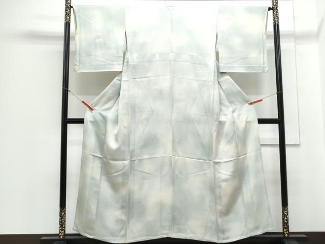 平和屋着物▽上質な小紋 単衣 霞文 暈し染め 正絹 逸品 CABA6641th