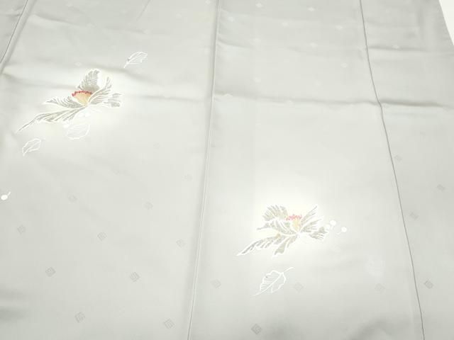 平和屋着物▽Guy Laroche ギ・ラロッシュ 訪問着 草花文 金彩 正絹