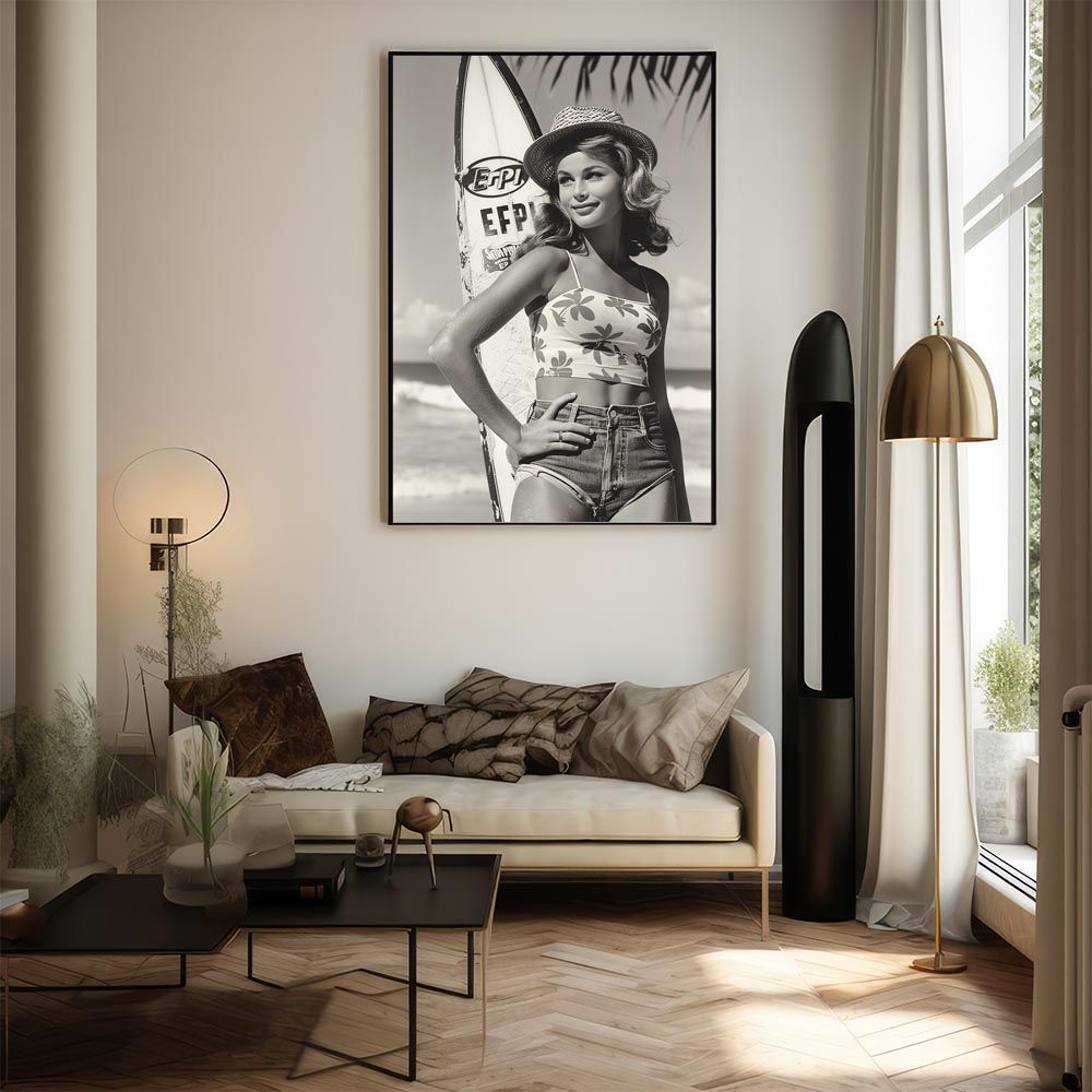 A1サイズ（約59x84cm）】【lh-poster-9481】【フレーム付き】サーフ