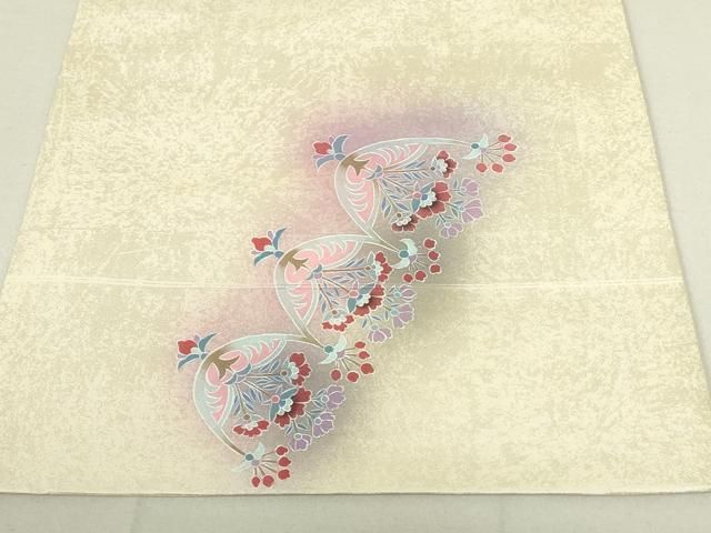 平和屋着物◎小野喜象 太鼓柄袋帯 更紗花文 金彩 正絹 逸品 DAAY6929qp