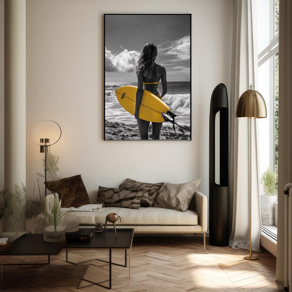 B1サイズ（約73x103cm）】【lh-poster-9487】【フレーム付き】サーフ