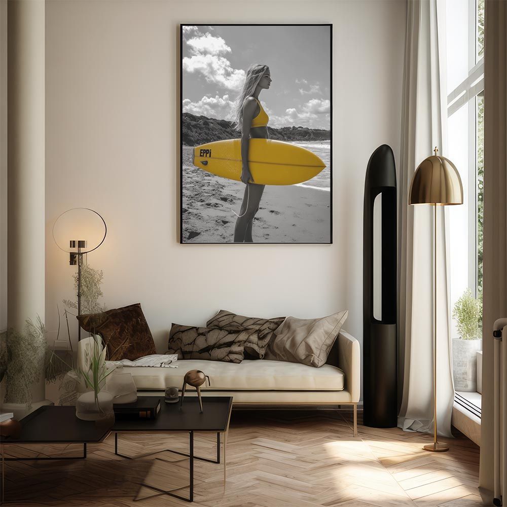 A2サイズ（約42x59cm）】【lh-poster-9492】【フレーム付き】サーフ