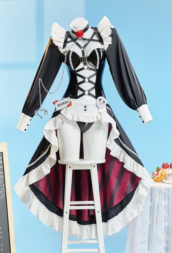 即発送　コスプレ衣装　ミハラ　カフェコラボ衣装　ニケ　NIKKE 勝利の女神 ♡ 勝利の女神:NIKKE ミハラ メイド服 コラボ コスプレ 衣装 高品質