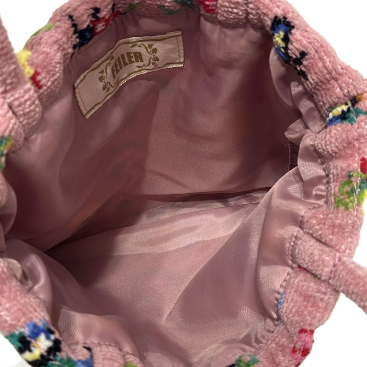 FEILER(フェイラー) トートバッグ美品 - ピンク×グリーン×マルチ 花柄