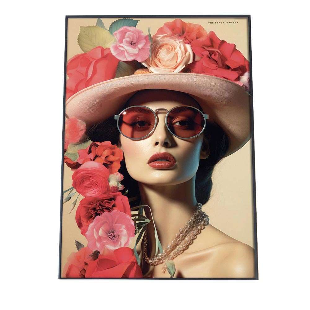 ポスター額付き B1サイズ（約73x103cm）】【lh-poster-956】【フレーム付き】レディ