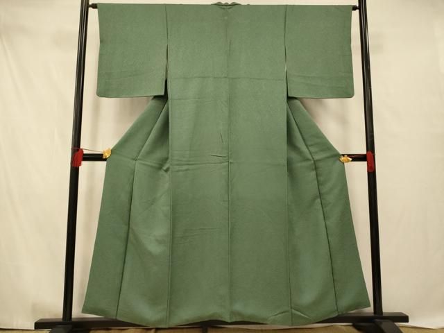 平和屋着物□上質な色無地 霞地紋 木賊色 正絹 逸品 AABD6943fw - メルカリ