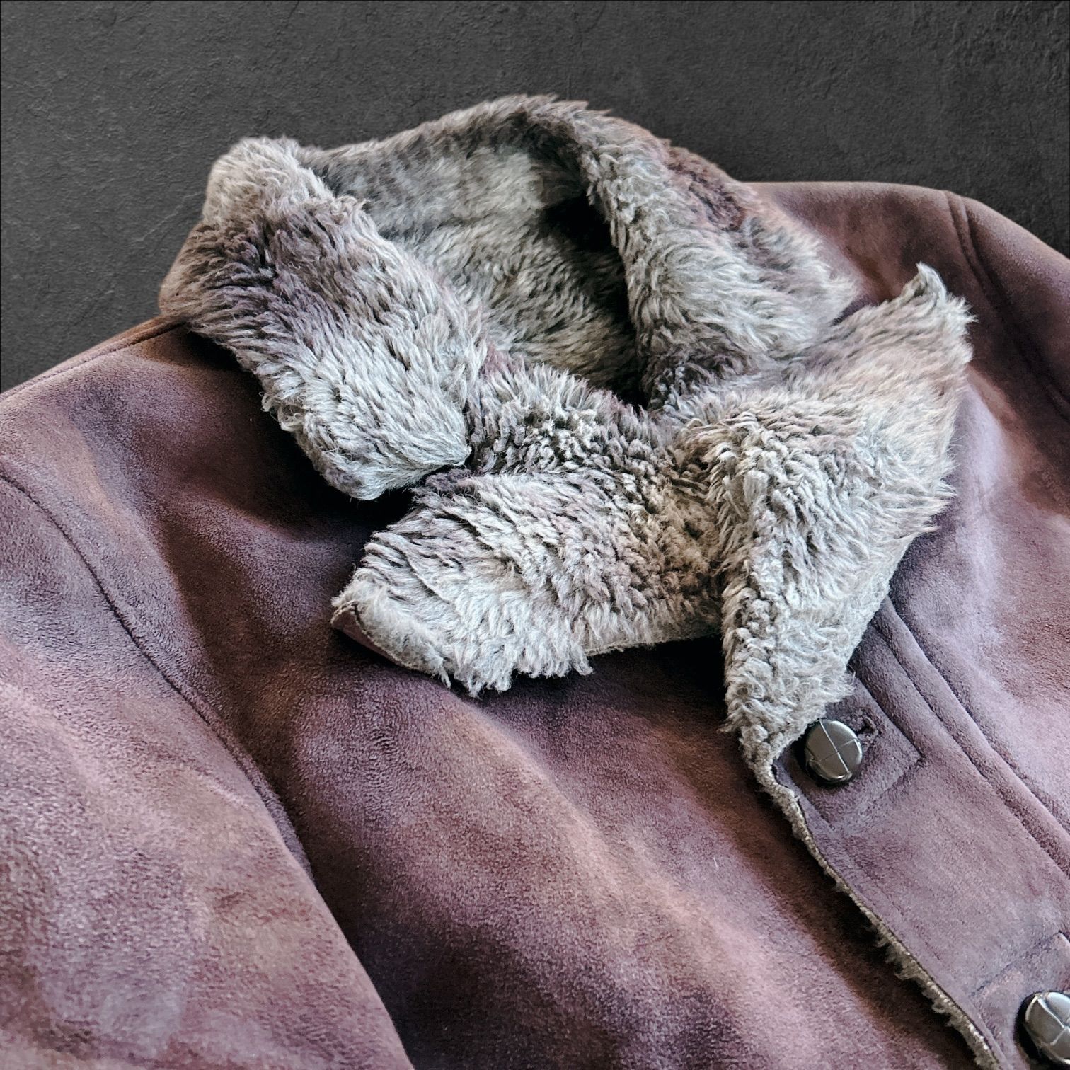 00s y2k   ボア襟 ムートン ジャケット M 00s maniac works B-3 ムートンジャケット ボア M Y2K