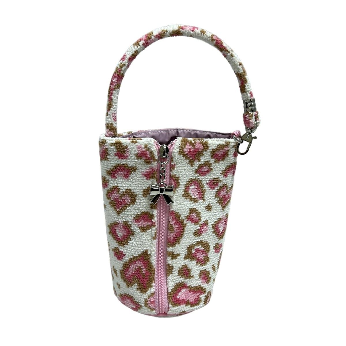 FEILER フェイラー 小物入れ - 白×ブラウン×マルチ ボトルホルダー 豹柄