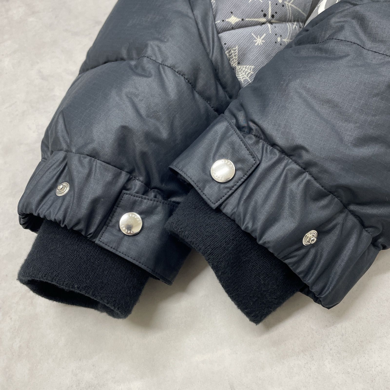 sacai サカイ Dr.Woo ドクターウー ダウンジャケット ペイズリー柄