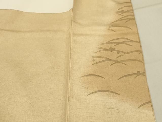 平和屋着物□訪問着 駒刺繍 花籠文 暈し染め 金彩 正絹 逸品