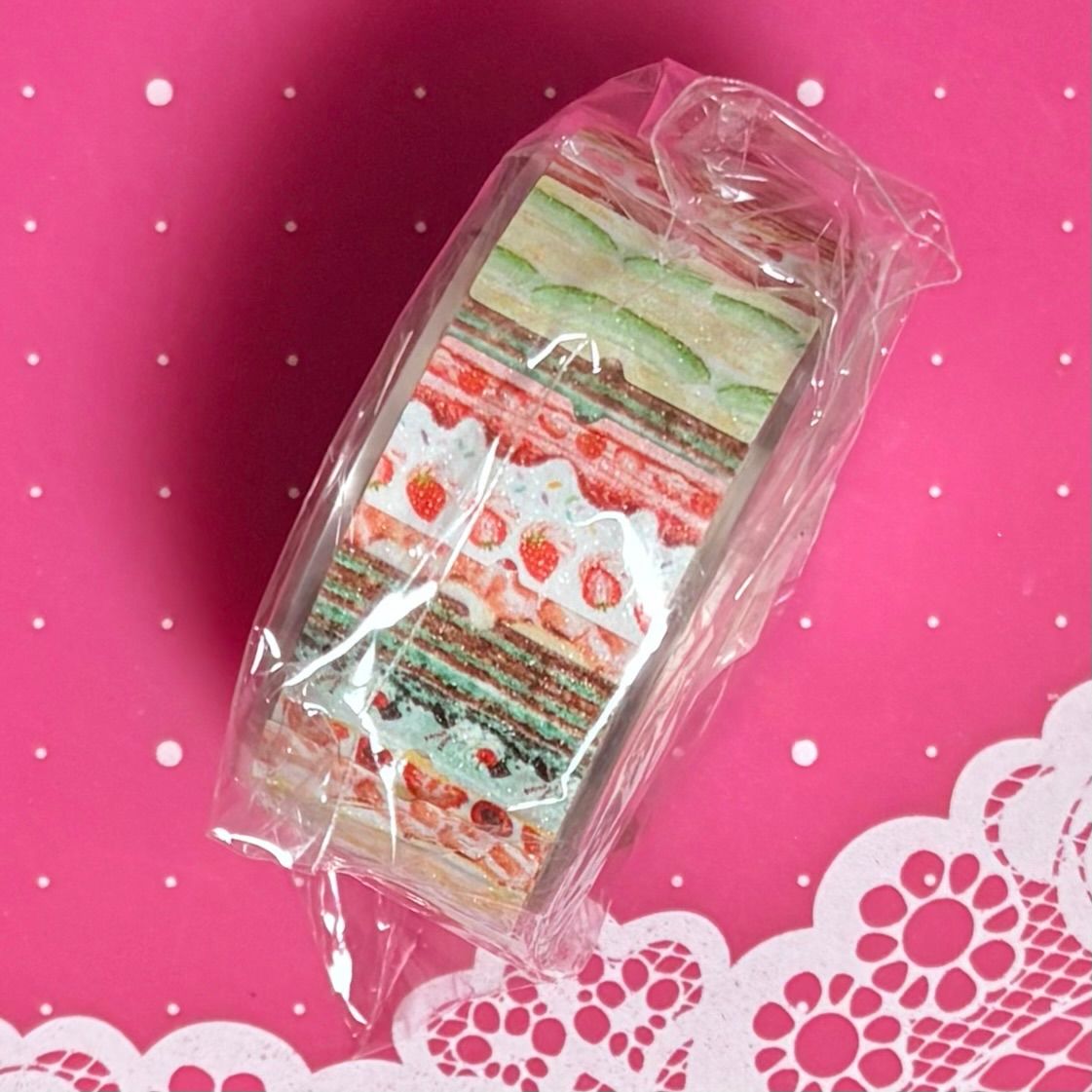 ラベラーシール 水果千层小蛋糕 フルーツミルフィーユケーキ