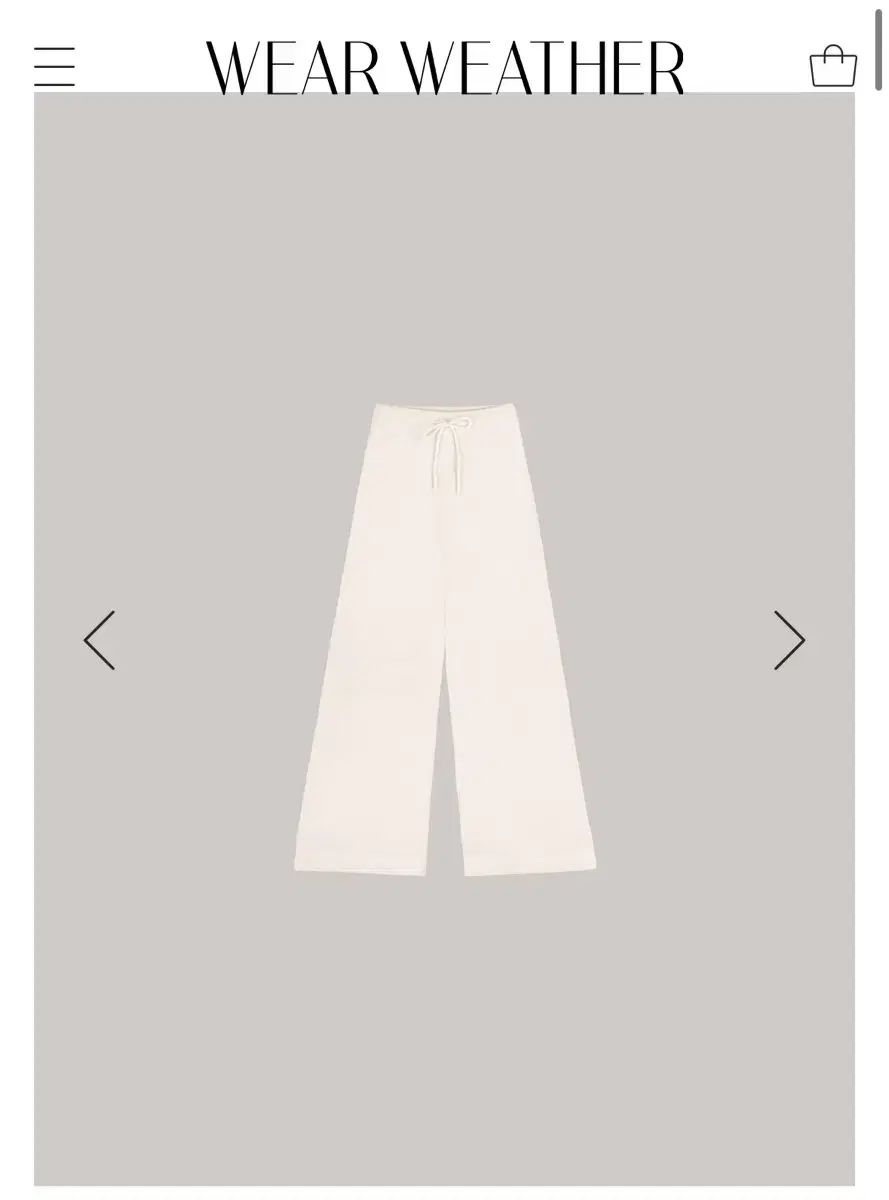 ウェアウェザー ローゲージ ニットパンツ ショート