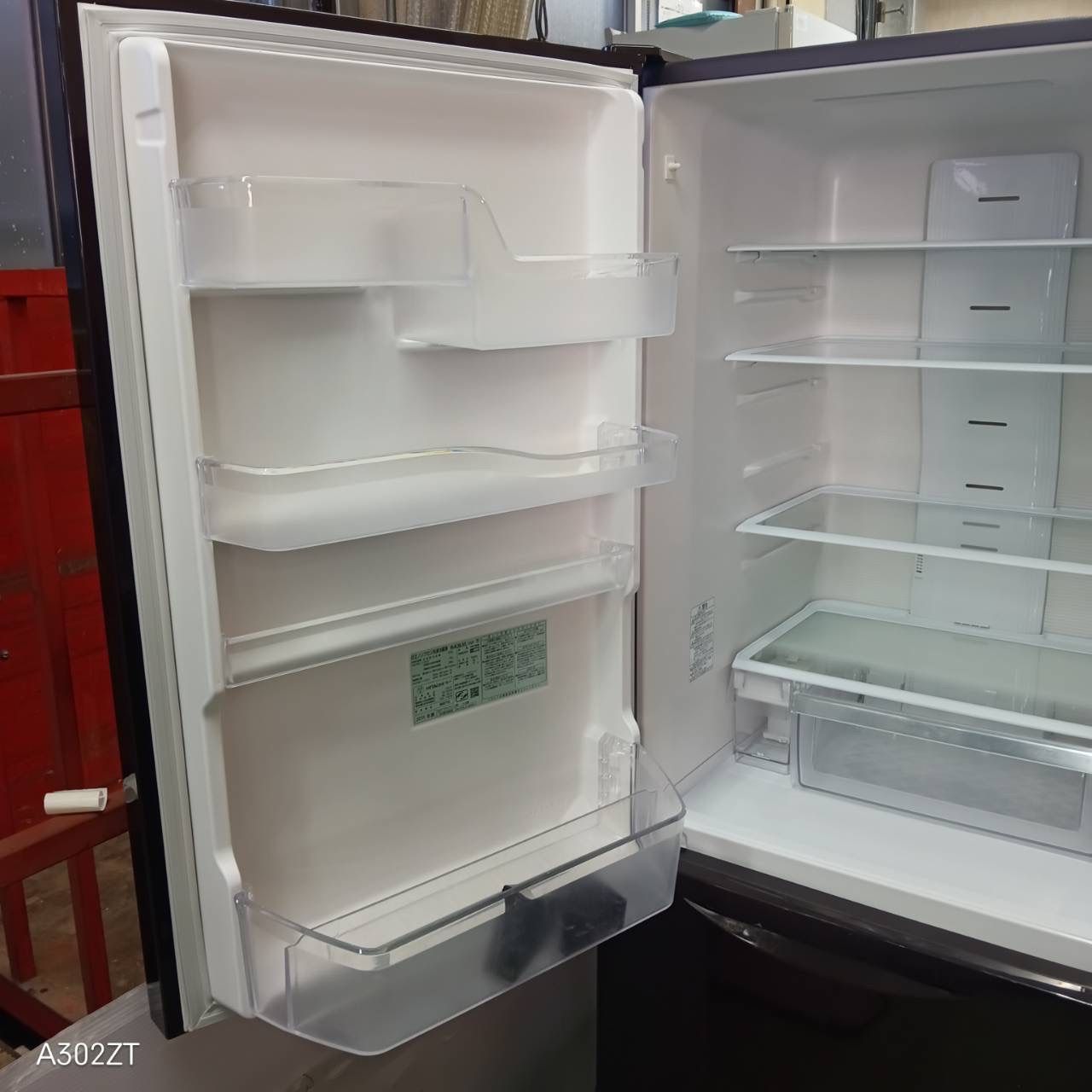 451 HITACHI 大型冷蔵庫 300L強 小型 家庭用 左開き 375L 自動製氷