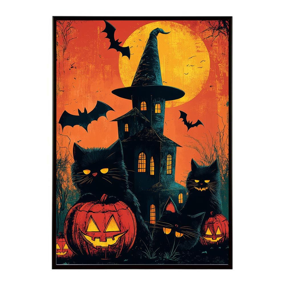 【A2サイズ（約42x59cm）】【lh-poster-9771】【フレーム付き】ハロウィン halloween ハロウィーン カボチャ ジャックオーランタン イベント 季節 子供 オレンジ 秋 ポスター インテリア インテリア小物 ハロウィン B4サイズ（約25x36cm）lh-poster-9771フレーム付き 0 A4サイズ（約21x30cm）lh-poster-9771 A4サイズ（約21x30cm）lh-poster-9794フレーム付き