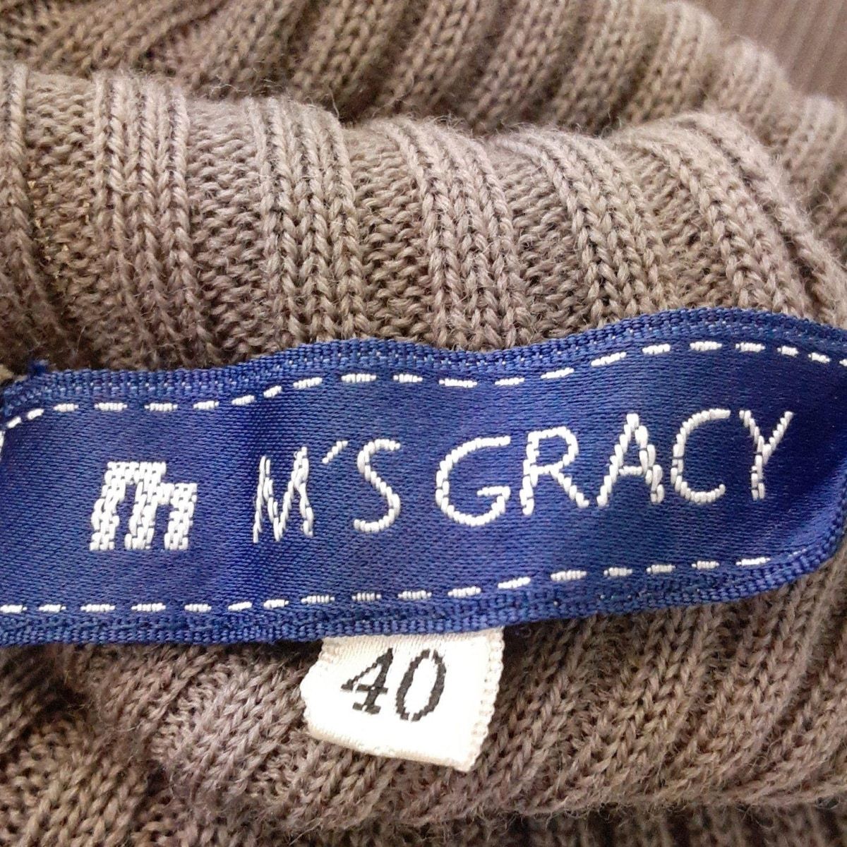  M S GRACY エムズグレイシー ワンピース サイズ40 レディース グレーベージュ アイボリー ライトブルー その他 ワンピース