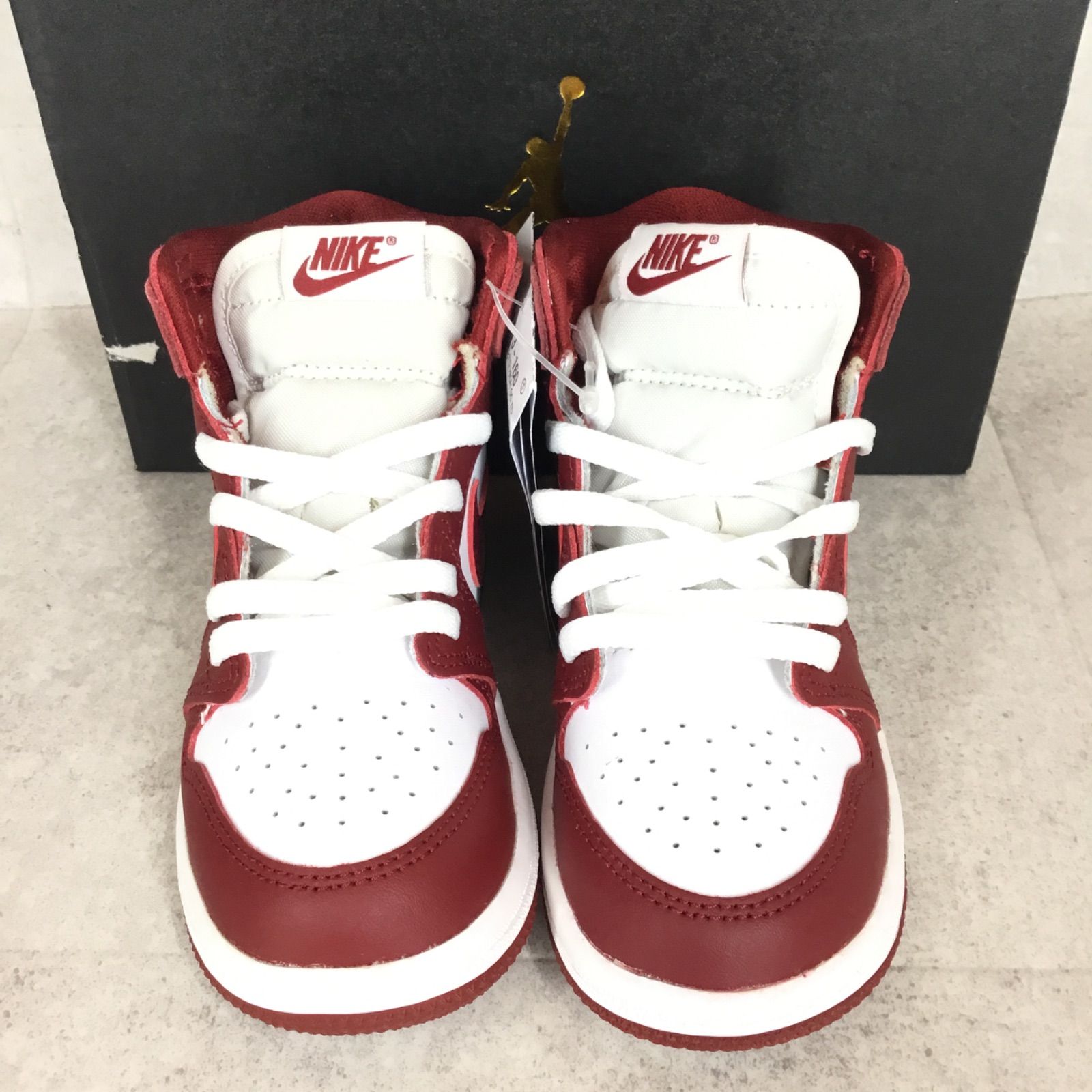 18 cmナイキ ジョーダン ワン レトロ ハイ オリジナル プレスクール キッズスニーカー18 cm NIKE JORDAN 1 RETRO HIGH OG PS FD 1412-160