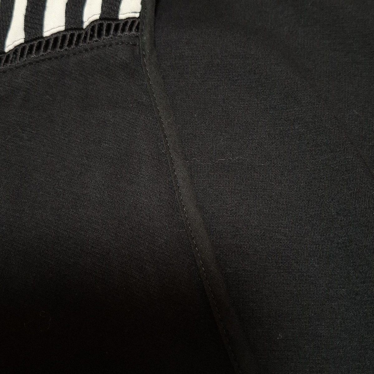  BORDERS at BALCONY ボーダーズアットバルコニー ワンピース サイズ36 S レディース - 黒×白 Vネック 七分袖 マキシ丈 カシュクール その他 ワンピース