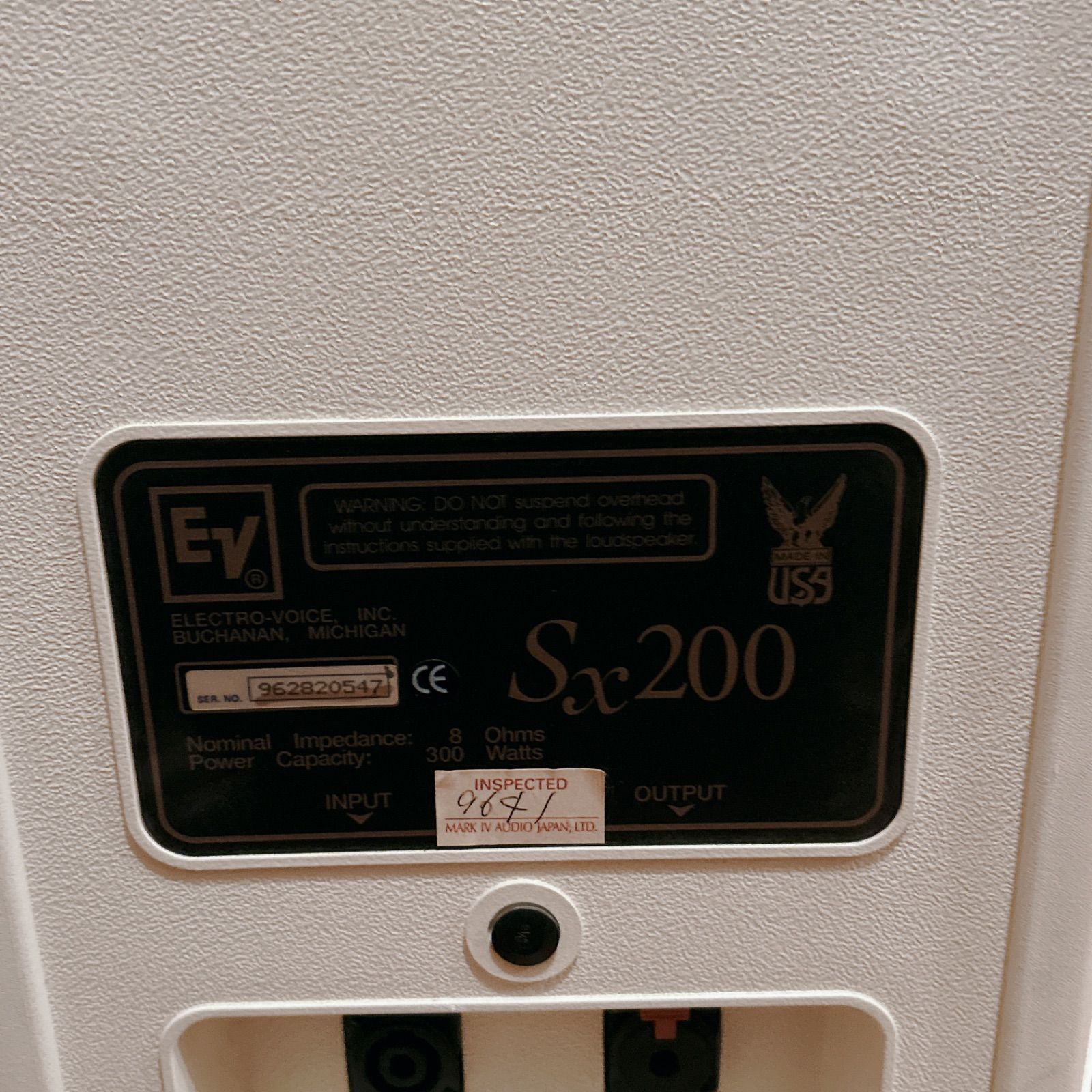 ②希少 ホワイト Electro Voice エレクトロ ボイス EV SX200 PA