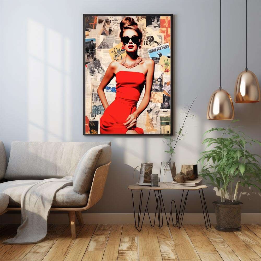 B0サイズ◆送料無料◆インテリアポスター A1サイズ（約59x84cm）】【lh-poster-986】【フレーム付き】レディ