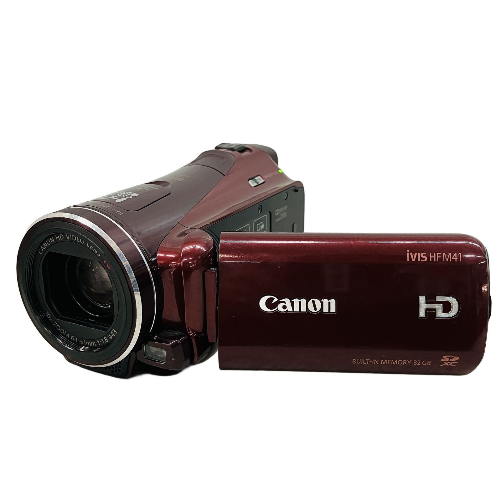 Canon iVIS HF M 41 ビデオカメラ フルHD 2011年製 タッチパネル レッド キャノン