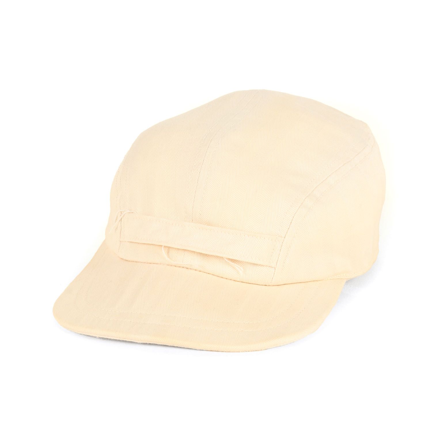 At LAST&CO アットラスト キャップ オフホワイト 白 サイズ:7 | ヘリンボーンツイル ワークキャップ | ブランド 帽子【メンズ】【中古】【K4660】 At LAST&CO アットラスト キャップ オフホワイト 白 サイズ:7